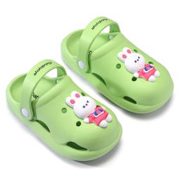 Babyoye Clogs with Back Strap Closure - Green image 2