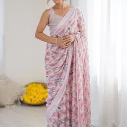 moda rapido Pink Designer Georgette Printed Saree-picture-36