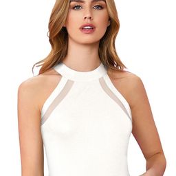 SHOPONBIT Women Solid Round Neck Fitted Top-image-51