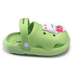 Babyoye Clogs with Back Strap Closure - Green image 4