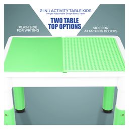Baybee 2 in 1 Multi Purpose Kids Study Table for Kids with Storage Space Nonslip Base & Detachable Table for Children - Green image 5