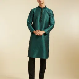 Diwas by Manyavar Men Thread Work Kurta-image-98