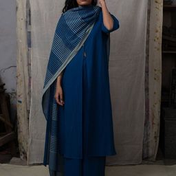 Banana Labs Striped Cotton Dupatta-picture-24