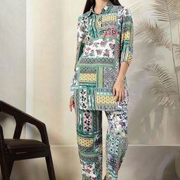 plusS Printed Pure Cotton Top With Trousers Co-Ords-picture-45