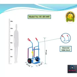 SUWAS TROLLEY STORE 400 kg Load Capacity Drum Handling Trolley SU-DT-005 image 3