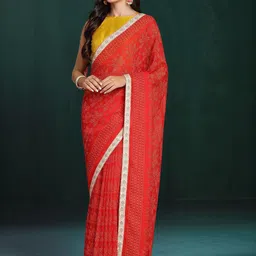 Anouk Rustic Bandhani Poly Georgette Saree-98