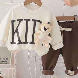 Little Surprise Box LLP Kids Teddy T-Shirt With Joggers-image-57