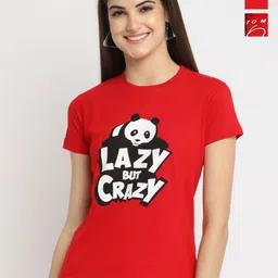 Dreambe Women Typography Printed T-shirt-picture-16