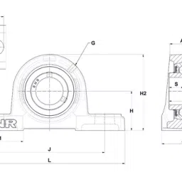 KOYO Pillow Block Bearing Unit, Inner Dia 70 mm, Length 330 mm, Width 77.8 mm, UCPX14-43 image 3