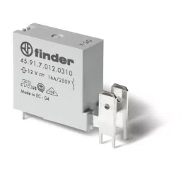 Finder PCB Mount Relay 12 V DC Coil 16 A Switching Current SPST, 459170120310 (Pack of 50 Pcs)-picture-47