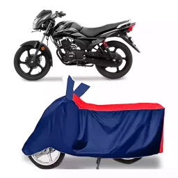 Auto Pearl Two Wheeler Cover with Bag for TVS Victor New, Red & Blue-image-60