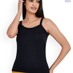 CHARMZ Pack Of 2 Cotton Round Neck Breathable Camisoles-image-70