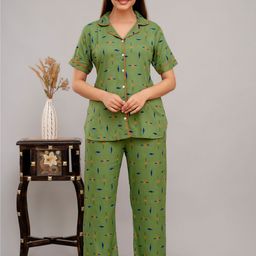 TRINABH Women Printed Night suit-image-95