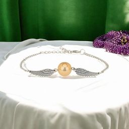 Oviya Rhodium-Plated Artificial Beaded Wraparound Bracelet-image-3