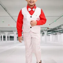 Go Berry Boys Checked Shirt with Trousers-image-47