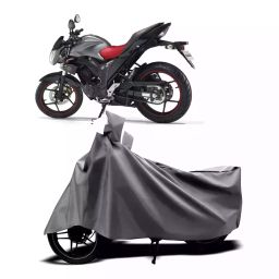 Auto Pearl Two Wheeler Cover with Bag for Suzuki Gixxer Special Edition, Silver-image-3