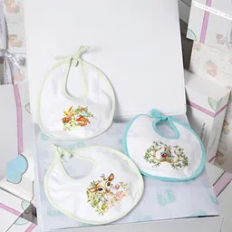 THE BABY TRUNK Infant 3-Pcs Whit & Blue Self-Designed Home Gift Sets-image-63