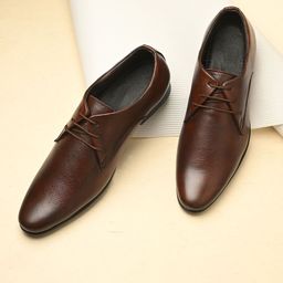Butello Men Textured Leather Oxfords-image-25
