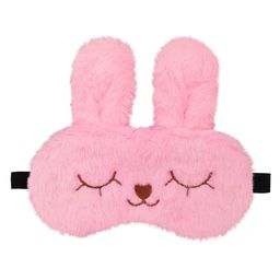 Jenna Fur Bunny Pink Cute Sleeping Eye Mask-25