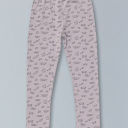 Kiddopanti Cotton Lycra Sea Animals Printed Legging - Grey-image-33