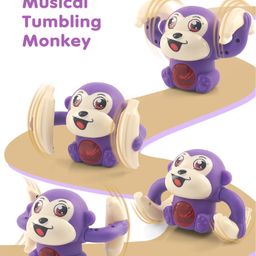 Tumbling Monkey Musical Toy - Purple-27