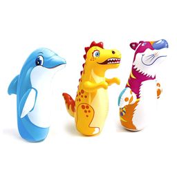 Intex Inflatable Hit Me 3D BOP Bags Dinosaur Penguin Tiger (Color May Vary)-27