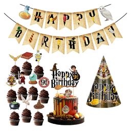 Zyozi Hari Pottar Birthday Decorations Black -  Pack of 13-image-94
