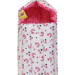 Fareto Cotton Sleeping Bag For New Born - Pink-image-4