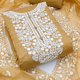 Leeza Store Unstitched Dress Material-image-92