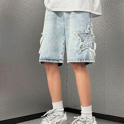 StyleCast Men Loose Fit Denim Shorts-image-56