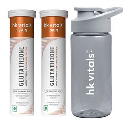 HK VITALS Set Of 2 Glutathione Effervescent Tablets- 15 Tablets Each- Orange & Watermelon-9