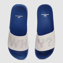 WROGN Men Blue & White Printed Sliders-16