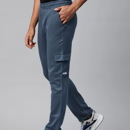 Alcis Men Solid Regular Fit Cargo Track Pants-image-24