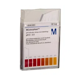 Merck 0 - 2.5 Range pH Indicator Strip, 1.09540.0001 (Pack of 100)-47