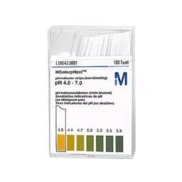 Merck 4.0 - 7.0 Range pH Indicator Strip, 1.09542.0001 (Pack of 100)-13