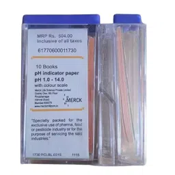 Merck 1.0 - 14.0 Range pH Indicator Paper Booklet in Handy Pack, 61770600011730 (Pack of 10)-1