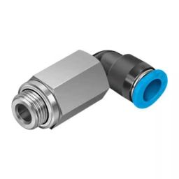 Festo Elbow Threaded Adaptor G 1/8 Male Connector A Threaded-to-Tube, QSMLL-G1/8-6 (Pack of 10 Pcs)-picture-25
