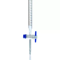Biohall 100 ml Capacity Class A Burette with PTFE Stopcock and Individual Certificate, BLS.1800.12-26