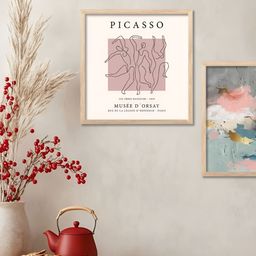 Kotart Brown & Pink 2 Pieces Abstract Wooden Wall Arts-picture-33