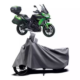 Auto Pearl Two Wheeler Cover with Bag for Kawasaki Versys 650, Silver-image-20