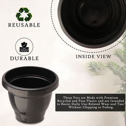 Kuber Industries Pack Of 12 Red & Black Planters image 4