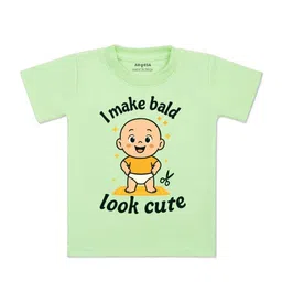 arvesa I Make Bald Look Cute Printed Kids Tshirt-picture-16
