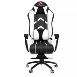 ASE Gaming Gold Series Gaming Chair With Footrest (White & Black)-picture-32