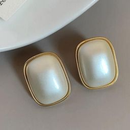 SZN KoreanEarring379 Gold-Plated Contemporary Artificial Stone Shaped Studs-54