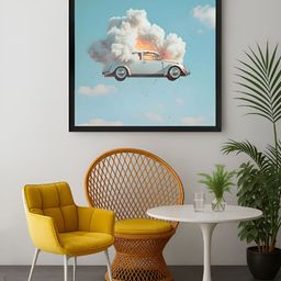 999Store Blue & White 1 Piece Canvas Wall Art-image-33