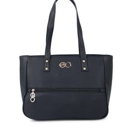 E2O Blue Textured Shoulder Bag-12