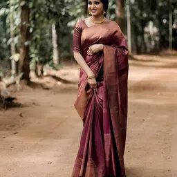 Anouk Woven Design Zari Kanjeevaram Saree-image-69