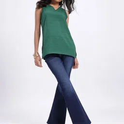 Anouk Rustic Textured Short Kurti image 3