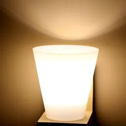KINIS Beige & White Frustum Shaped Wooden Wall Lamp-image-50