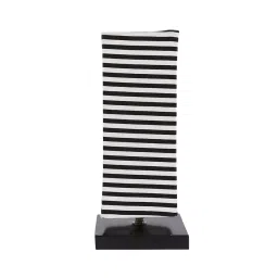 Tucasa TC-02 304.8 mm (12 Inch) Zebra Print Table Lamp with Metal Base image 2